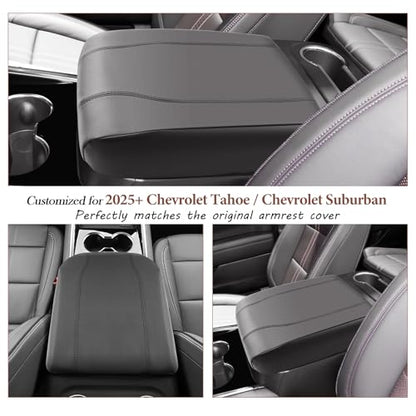 2025 2026 Tahoe Center Console Cover for 2025 2026 Chevrolet Tahoe (for 2025 2026 Tahoe/Suburban Black-A)