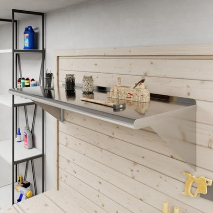 18 in. x 48 in. Stainless Steel Wall Mount Shelf (18 in. x 48 in.)