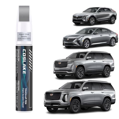 Car Touch Up Paint (Argent Silver Metallic(GXD/WA130H) for 2025 ESCALADE/2024 ESCALADE/2025 XT4/2024 XT4/2025 XT5/2024 XT5/2025 XT6/2024 XT6/2025 CT5/2024 CT5/2025 CT4/2024 CT4/2025 LYRIQ/2024 LYRIQ)