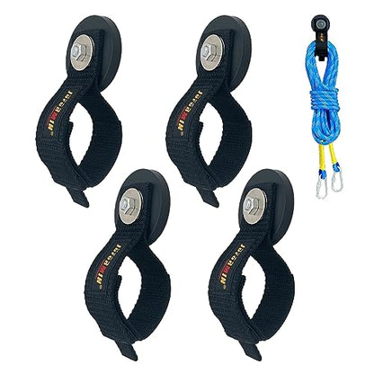 Heavy Duty Magnetic Hook (Dia.2.59" Magnet * 4Pcs)