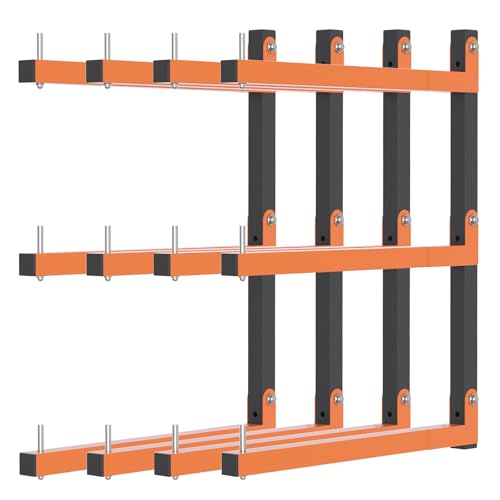 Lumber Rack Wall Mount (Orange / A– 4 Pack, 6-Tier)