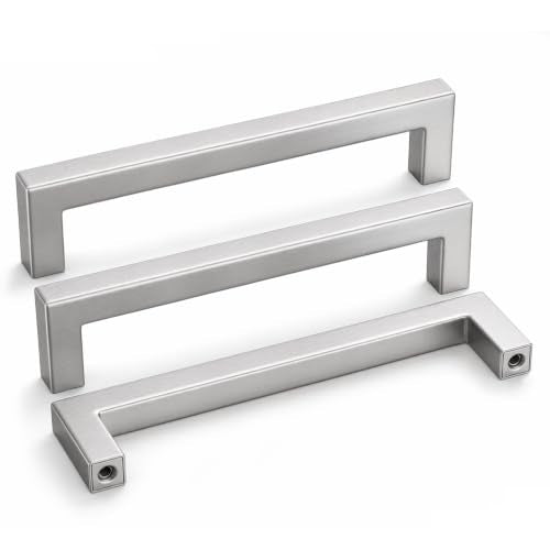 5 Pack 6-1/4 Inch Brushed Nickel Cabinet Pulls Drawer Handles (Brushed Nickel / 6-1/4 Inch Hole Centers)
