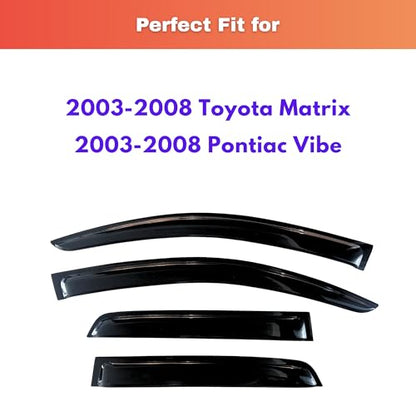 Rain Guards Window Visors for 2003 (2003-2008 Matrix/Vibe)