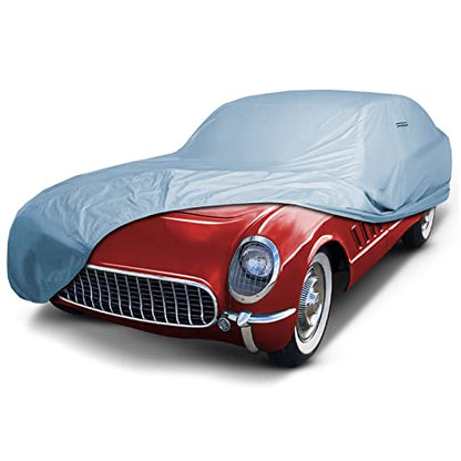 Car Cover Waterproof All Weather for 1953 (Sky Gray / 16. Corvette C1 1953-1957)