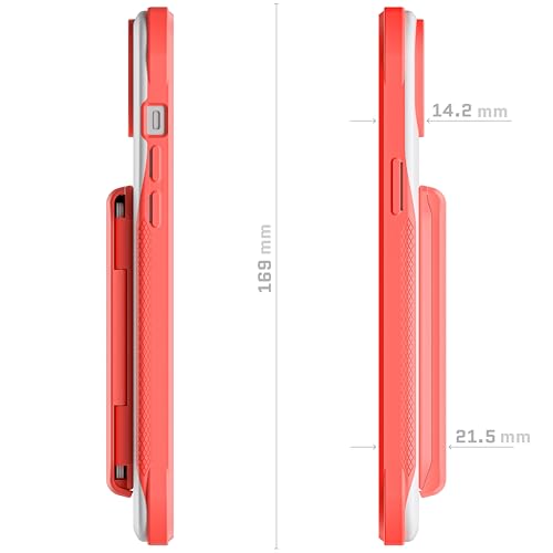 EXEC Wallet iPhone 14 Plus Case for Women with MagSafe Magnetic Credit Card Holder Supports Mag Safe Accessories (iPhone 14 Plus / Pink)