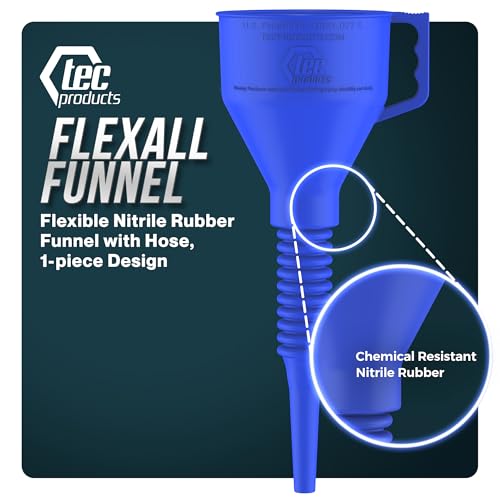 FlexAll Long Flexible Oil Change Funnel (Blue / Small)