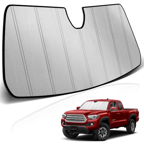 Windshield Sun Shade Compatible for Toyota Tacoma 2016 (FOR | Thickened Toyota Tacoma 2016-2023)