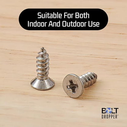 4 x 1 4" Stainless Steel Flat Head Phillips Wood Screw (#4 X 1/4")