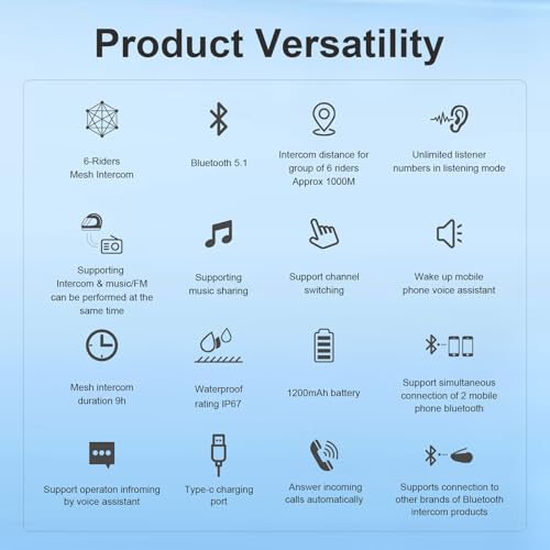 Q8 Motorcycle Helmet Bluetooth Headset (black 1)