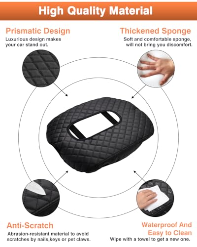 Center Console Cover for Chevy Silverado (for 2019-2026 Silverado/Sierra Jump Seat)
