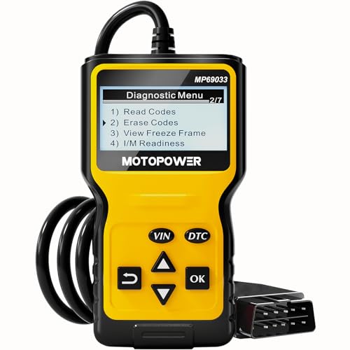 MP69033 Car OBD2 Scanner Code Reader Engine Fault Scanner CAN Diagnostic Scan Tool for All OBD II Protocol Cars Since 1996 (Yellow)