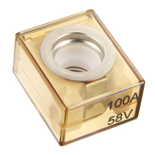 Marine Rated Battery Fuse 58V DC Max 100A IP66 Waterproof Fuse Holder 100A (100A)
