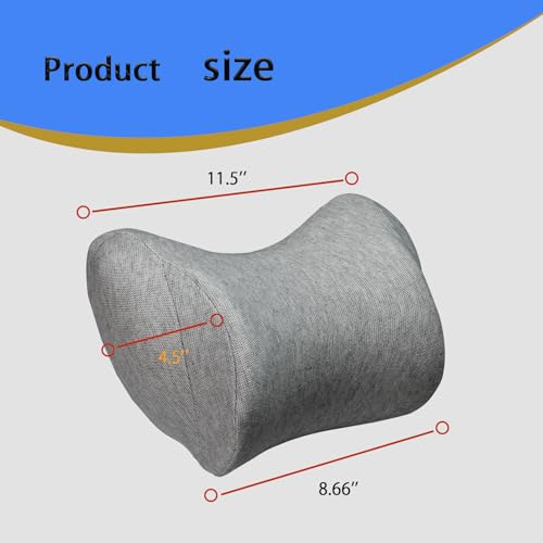 Lumbar Support Pillow for Car (Grey)