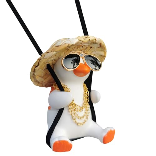 Funny Swinging Duck Car Mirror Hanging Ornament (C)