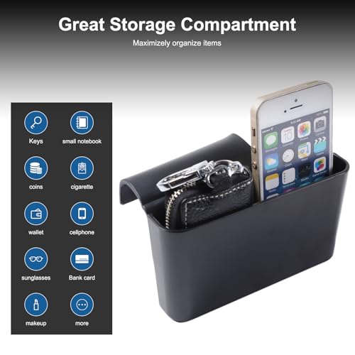 Car Gear Shift Storage Box Center Console Side Organizer Compatible with Jaguar F (Right)