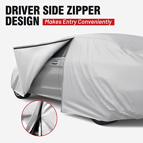 Car Cover Waterproof Custom Fit for Ford Mustang (Sliver＆Red / Custom Fit Mustang)