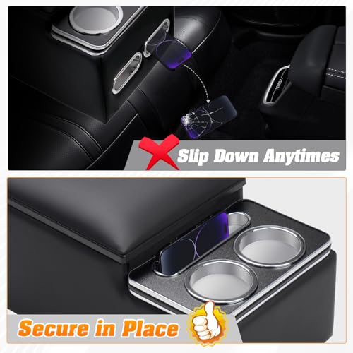 Upgraded Bench Seat Center Console with Cup Holder & Phone Holder