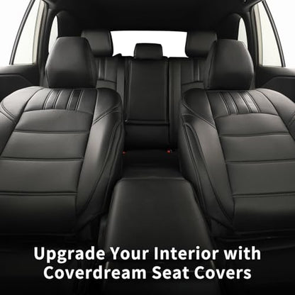 Camry Car Seat Covers Custom for Toyota 2025 2026 Camry (Leatherette(Black&Carbon Fiber) / 2025-2026 Camry Hybrid (XLE/XSE))
