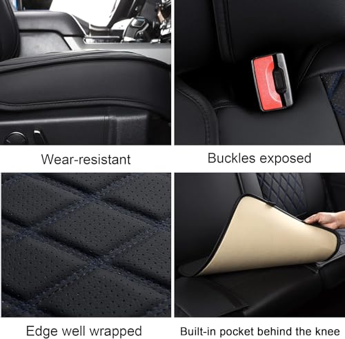 Seat Covers Full Set for 2009 (Black and Blue / Full Set (Curved Back))