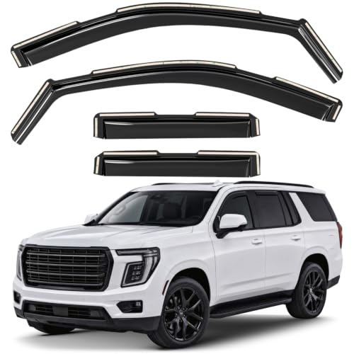 Window Deflectors Smoke Tinted in (For Yukon 21-26)