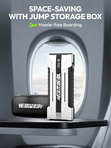 Battery Jump Starter Portable (White)