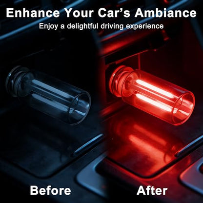 2 Packs USB Light for Car (2PCS(Red))