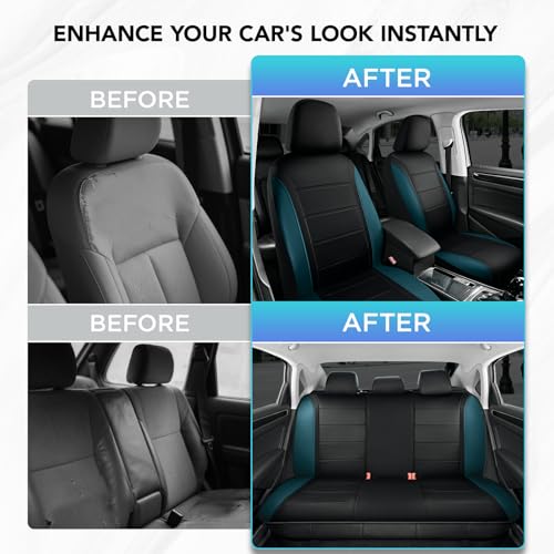 Leather Seat Covers (Blue Full Set)