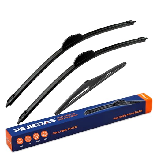 3 Replacement Wiper Blades For Toyota Highlander 2020 2021 2022 2023 2024 2025 26" + 18" + 10" Front and Rear Wiper Blades ((26″+18″+10″) Front + Rear)