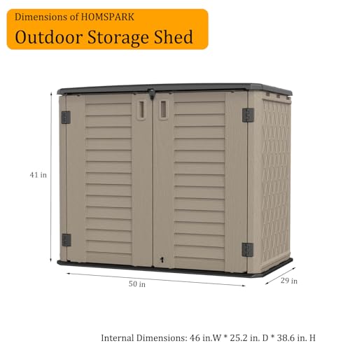 Outdoor Storage shed (coffee / Standard-26 cu ft)
