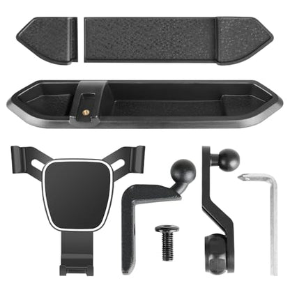 Car Phone Holder Center Console Organizer for Jeep Wrangler JL JLU 2018 2019 2020 2021 2022 2023 (for Wrangler 2018-2023，Gladiator JT 2020-2023)