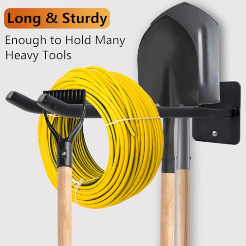 2 Pack Steel Wall Mount Double Garage Storage Hooks (2pc Upgraded Square tube hooks -14")