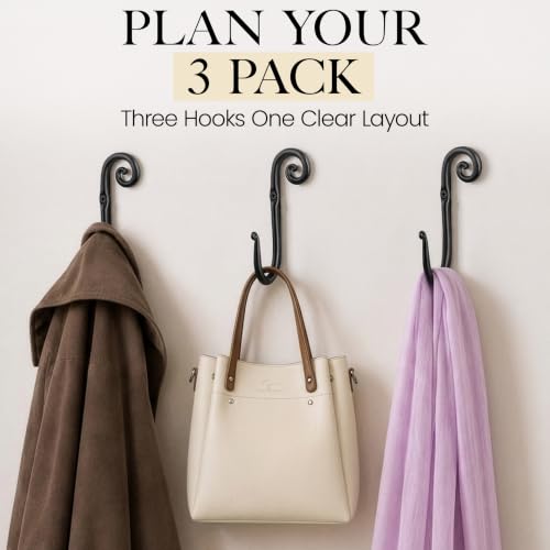 Classic Farmhouse Wall Mount Multi (J-Hook Swirl)