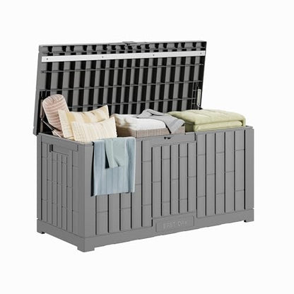 Outdoor Storage Box (Grey / 80 Gallon)