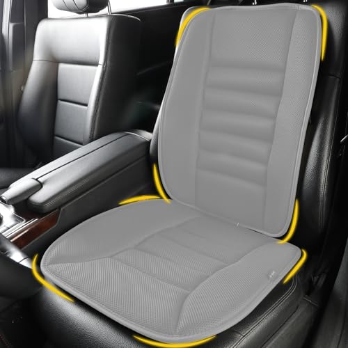 Car Seat Cushion with Back Support Pillow (Gray)