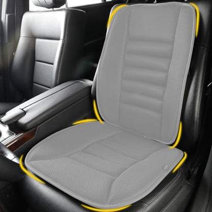 Car Seat Cushion with Back Support Pillow (Gray)