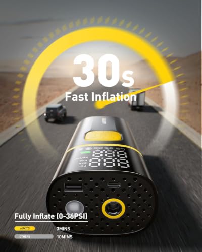 150PSI Tire Inflator Portable Air Compressor (Pump for SUV)