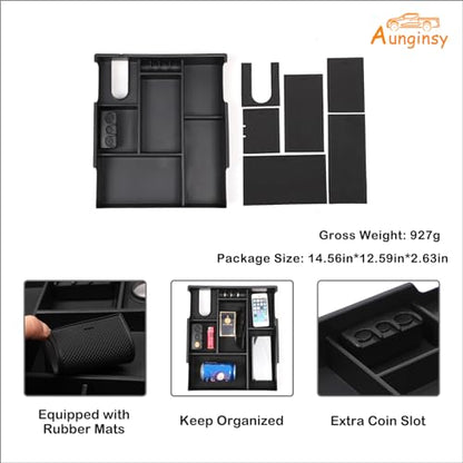 Car Armrest Storage Box Compatible with Toyota Tundra 2014 (Center Armrest Storage Box)