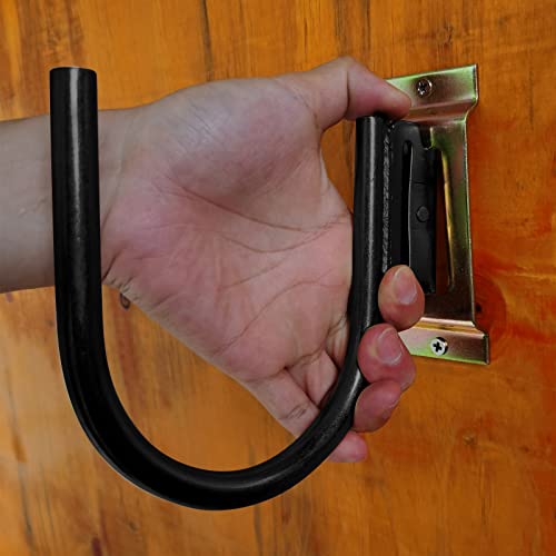 10PCS Heavy Duty E Track 5" J Hooks (4"(10Pack-Black))