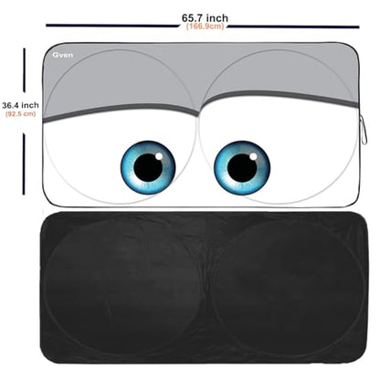 Truck Windshield Sun Shade for Car Windshield Cover Interior Front Window Shades Sun Visor Protector Blocks UV Rays Must (Grey / X-Large (Universal Fit))