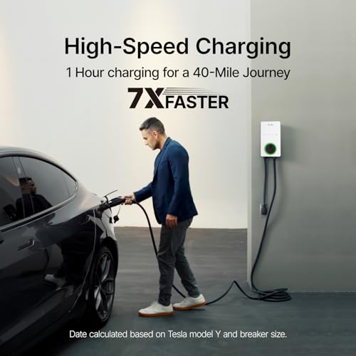 MaxiCharger Level 2 EV Charger up to 40Amp (White)