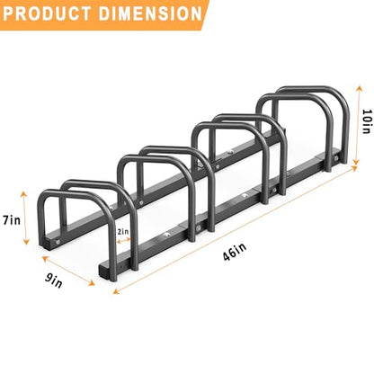 Bike Storage Rack for Garage (4 Bike Holder)