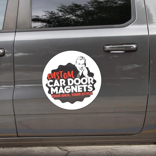 Custom Car Magnet Signs for Advertising and Promotion (18" Round)