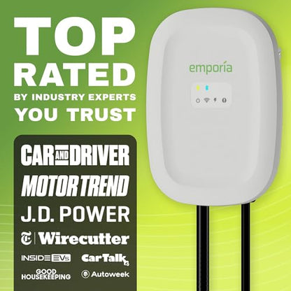Level 2 EV Charger w (White / Hardwired J1772)