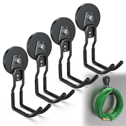 Heavy Duty Magnetic Hooks (2.6"x4-ZMJ / Black)
