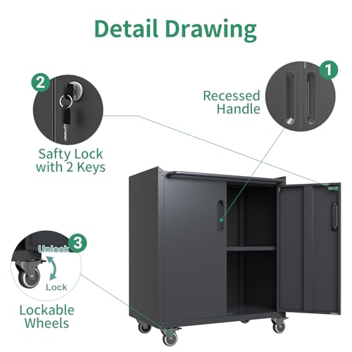 Garage Storage Cabinet System (Black)