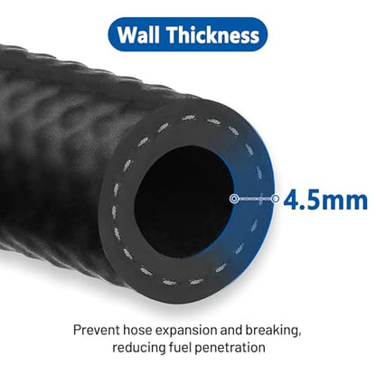 Rubber Fuel Hose Line Push Lock 3 (3/4" ID 25ft)