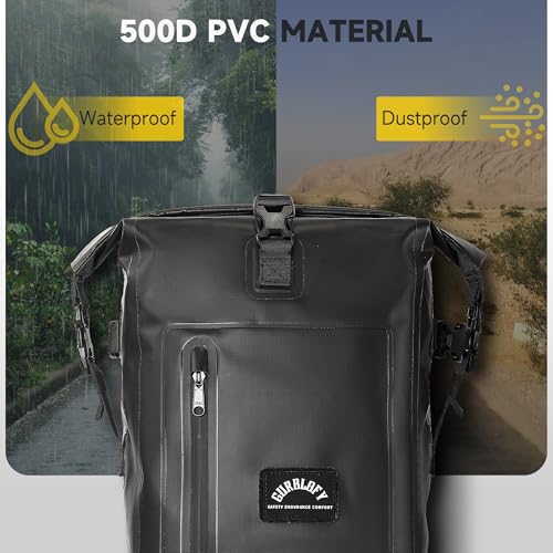 Motorcycle Tail Bag (Classic Black / 15L)