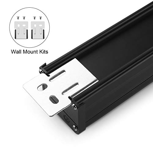 Long Heavy Duty Metal Power Strip (6FT / Black)