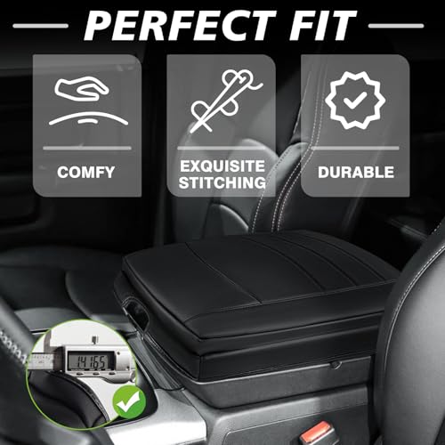 Armrest Cover for Ram1500 (3) 13-18 |Ram1500/2500/3500| Bucket Seat, +Thick)