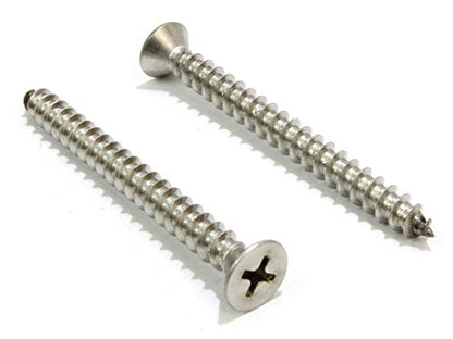 8 X 1'' Stainless Flat Head Phillips Wood Screw (#8 X 1'')